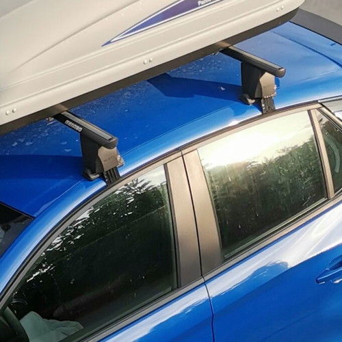 Menabo Delta roof bars for Opel Corsa f like new, aluminum