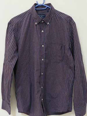 Oxford Company men's shirt size L like new, blue and brown