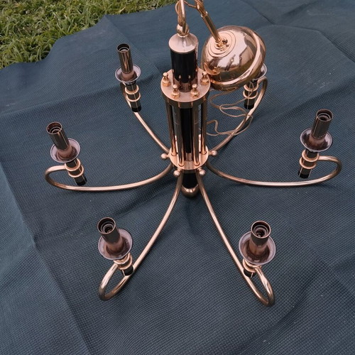 Golden chandeliers in like-new condition, set of 2