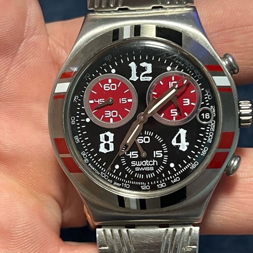 Swatch AG 2007 used, red