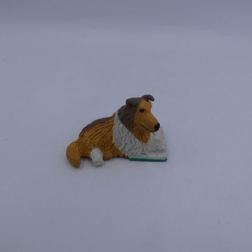 Claudia Rough Collie Dog used vintage toy 5 cm