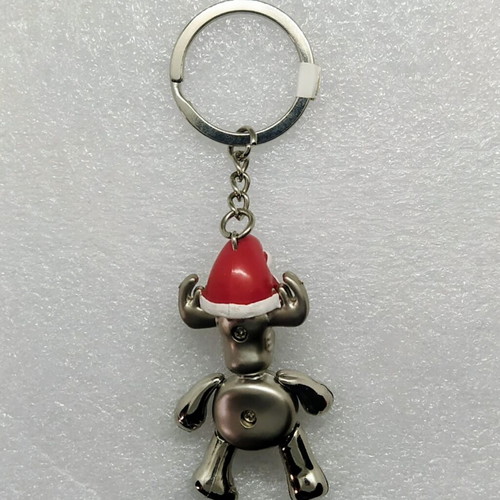 Reindeer keychain with Christmas hat and I ❤️ NY, new