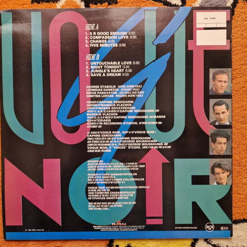 Vogue Noir LP like new, electronic music