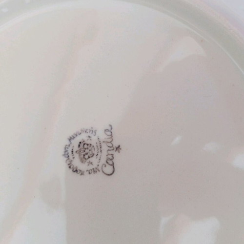 Porcelain vintage Candia plates like new, set of 2 pieces