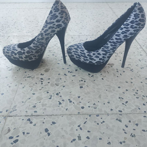 Trendy Too Pumps new textile black and white size 36