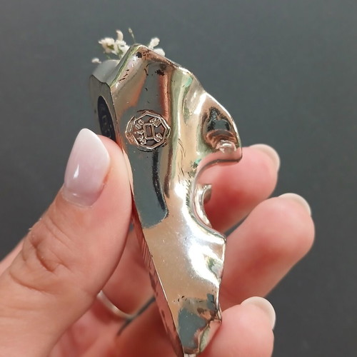 Silver-plated miniature romantic bouquet