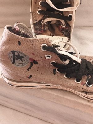 Converse Chuck Taylor All Star custom punk sneakers, like new, size 42