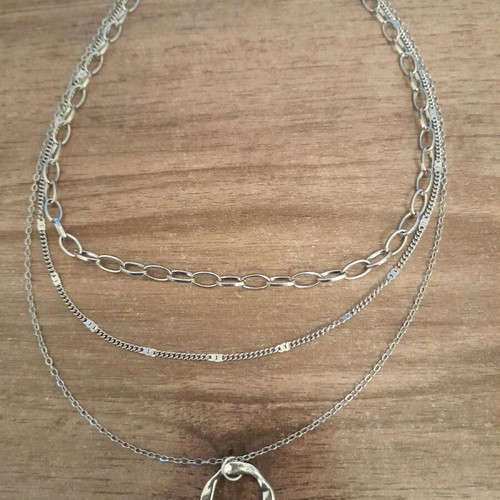 Silver necklace like new from Shein