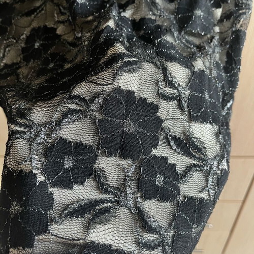 Women's dress with lace like new, black
