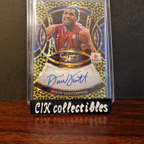 Panini Euroleague Select CSKA David Vanterpool Gold Spectris autograph /10