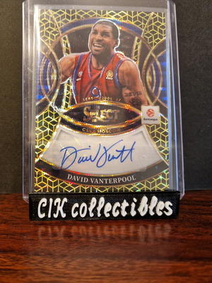 Panini Euroleague Select CSKA David Vanterpool Gold Spectris autograph /10