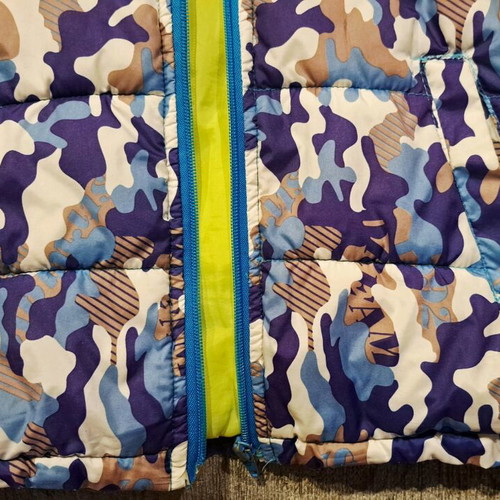 Blue camouflage jacket for 9-10 years old like new