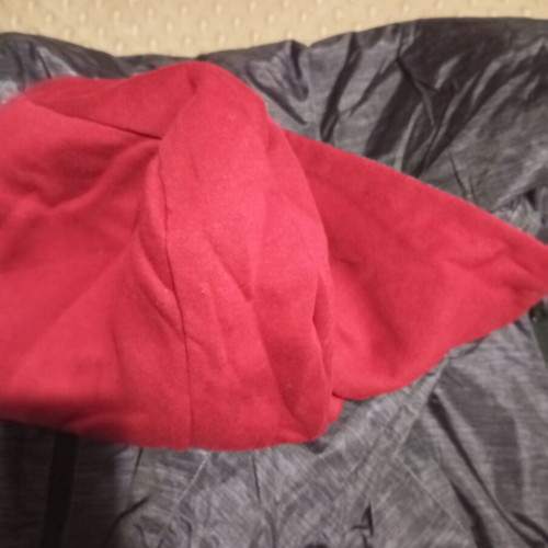 Children's reversible jacket like new red and gray 128 cm