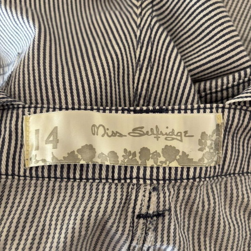 Miss Selfridge striped denim salopette like new, sizes M and L