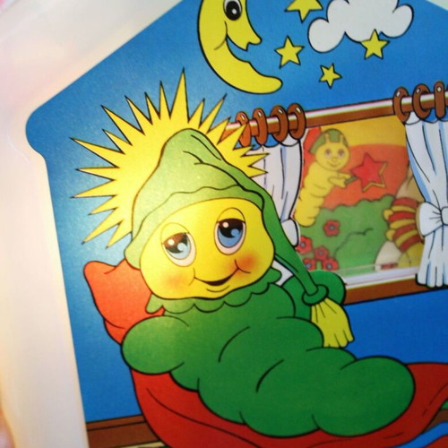 Vintage 80's Gloworm Playskool Baby El Greco light melody toy new
