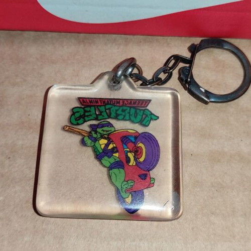 Teenage Mutant Ninja Turtles Michelangelo collectible keychain used