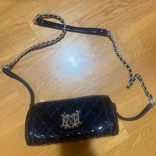 Love Moschino crossbody bag black patent leather like new