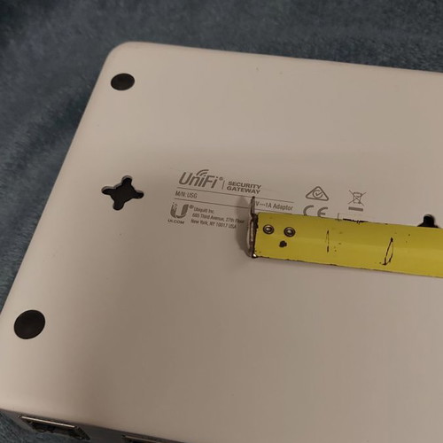 Ubiquiti UniFi Security Gateway used with original power supply