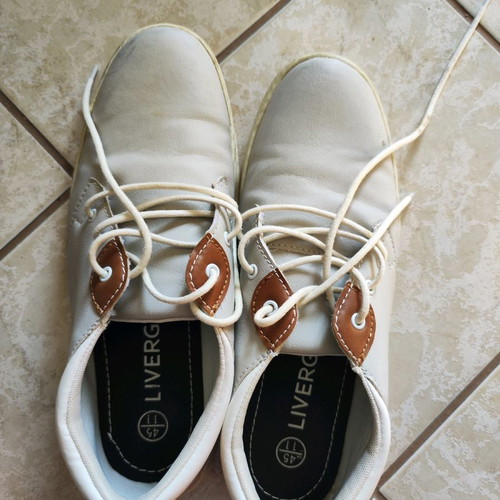 Livergy men's shoes used, size 45, white sneakers