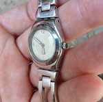 Swatch Irony wristwatch like new, silver, women's