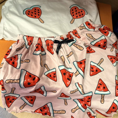 Summer pajamas with watermelon print, XS
