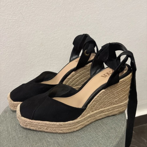 Zara women's espadrilles like new, size 37, black and beige
