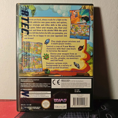 Worms Blast Nintendo GameCube new