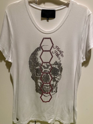 Philipp Plein T-shirt new, size XXL, white