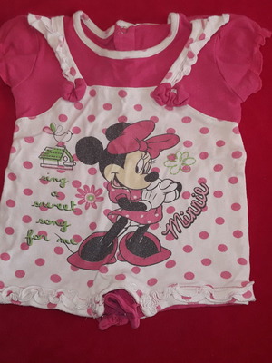Minnie romper used for 3-month-old baby