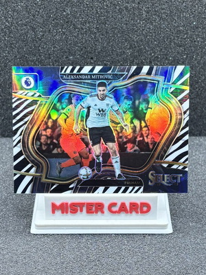 2022-23 Panini Select Premier League Aleksander Mitrovic Zebra Field Level #235 Fulham