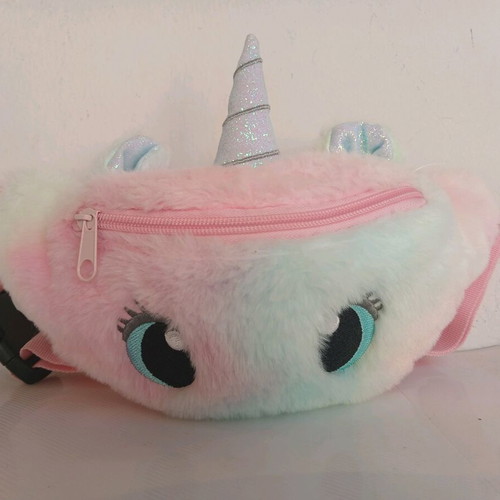 Children's Waist Bag Unicorn like new, pink and turquoise