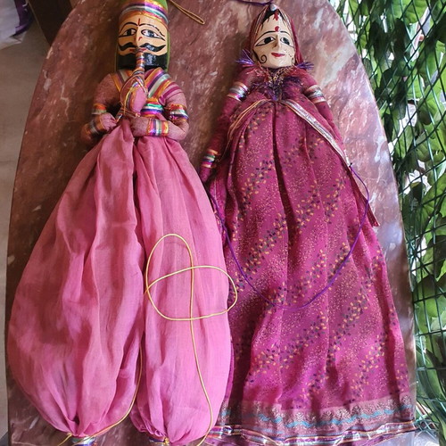 Indian couple dolls like new, 68cm man and 58cm woman