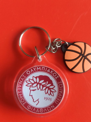 Olympiakos Round Keychain No18 New
