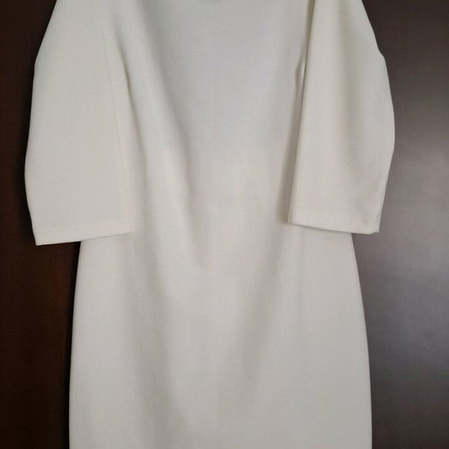 Be You mini evening dress with open back, size S/M, white and gold