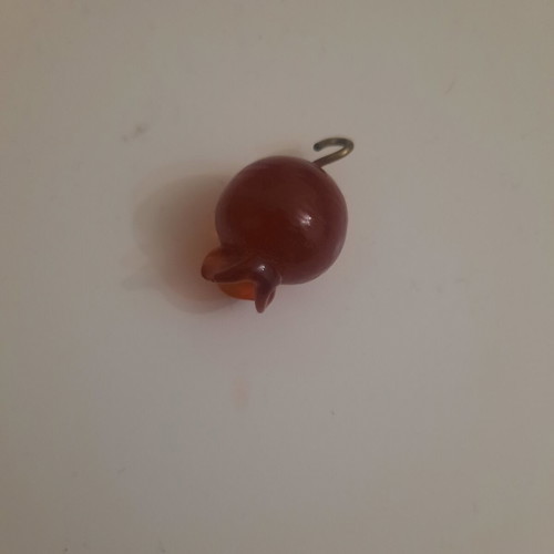 Murano glass pomegranate used for jewelry and crafts