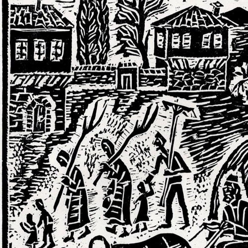 Senokos Linocut New