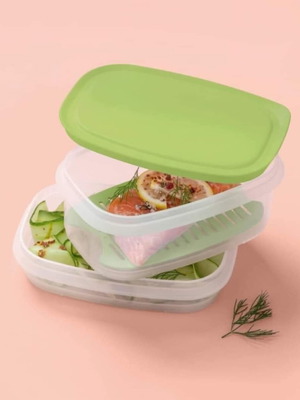 Μίνι Κόμπακτ Tupperware σετ 260ml & 640ml καινούργιο