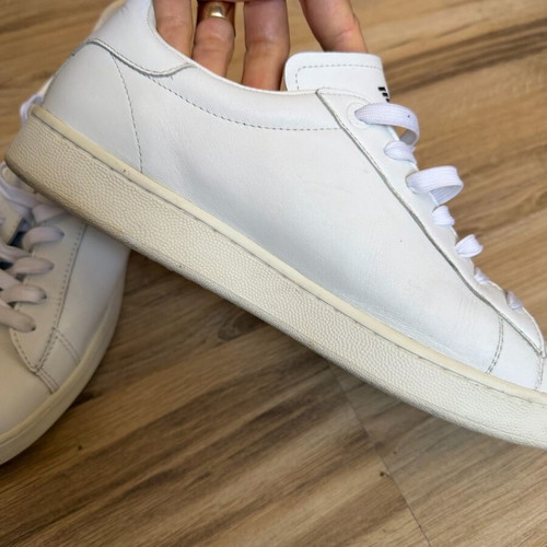 Men's original white leather sneakers Emporio Armani EA7 like new, size 44