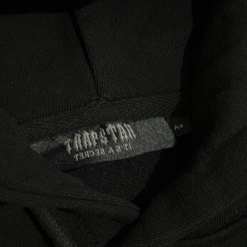Trapstar Ironagate Arch Hoodie new, black and blue, size Medium