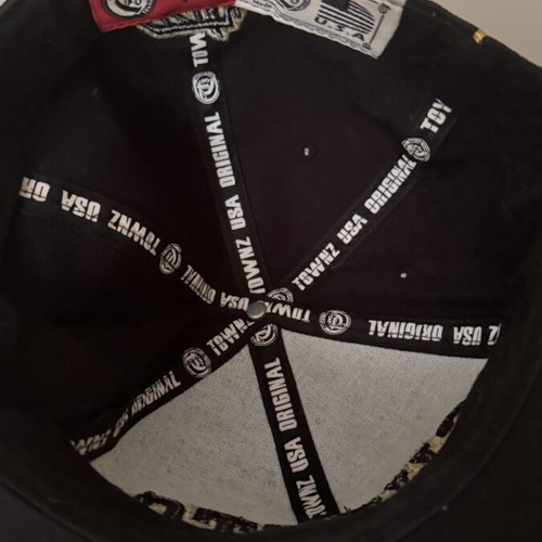 Ghetto Report Card Fullcap Hat like new, black and gold, size S