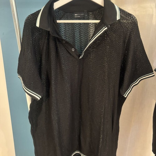 ASOS Design black polo shirt XL