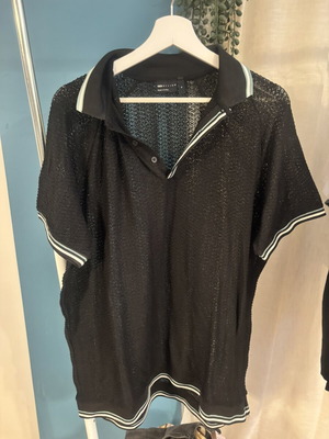 ASOS Design black polo shirt XL