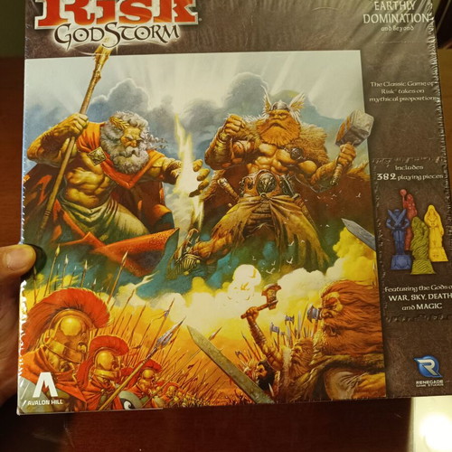Risk Godstorm board game new, strategy and battle theme