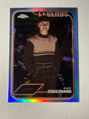 Topps 2024 Chrome Formula 1 David Coulthard Legends Refractor card like new