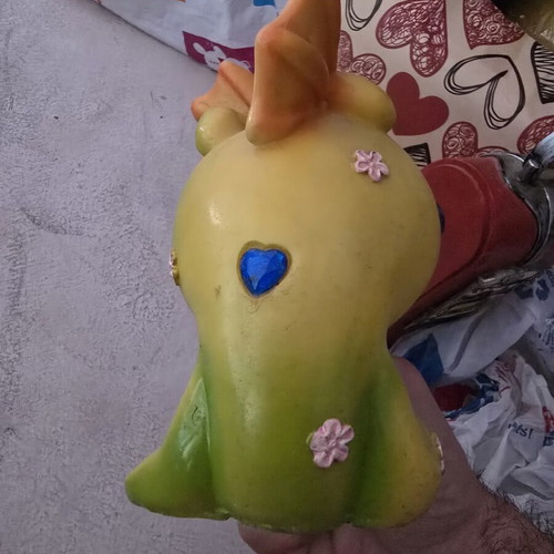 Decorative Nessie Dragon Piggy Bank like new