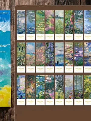 Claude Monet bookmarks brand new, set of 30 pieces