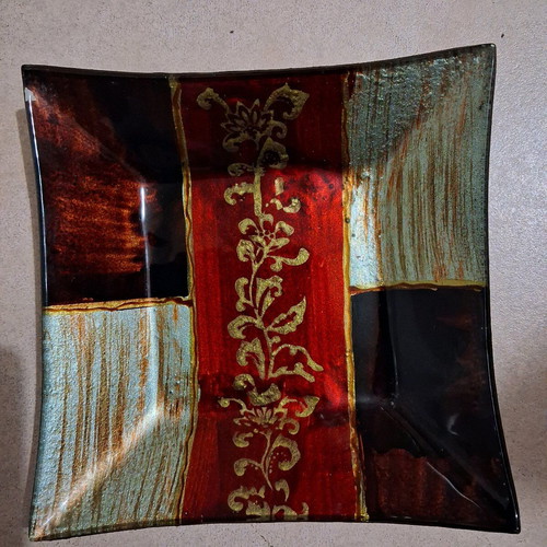 Decorative platter like new 19×19cm