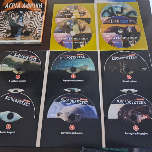 National Geographic and Discovery documentary collections, like new, 15 sets