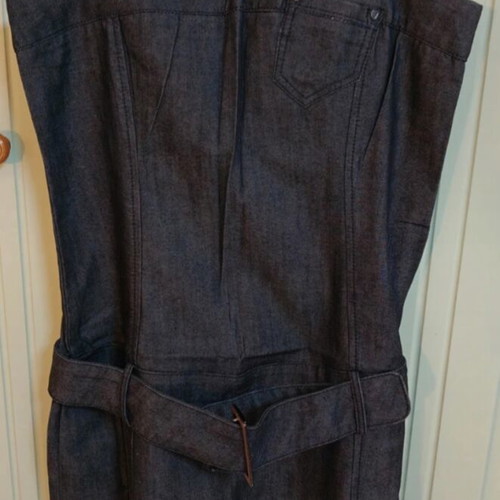 Women's soft denim dress with belt like new, Miss Denim