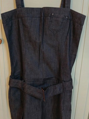 Women's soft denim dress with belt like new, Miss Denim